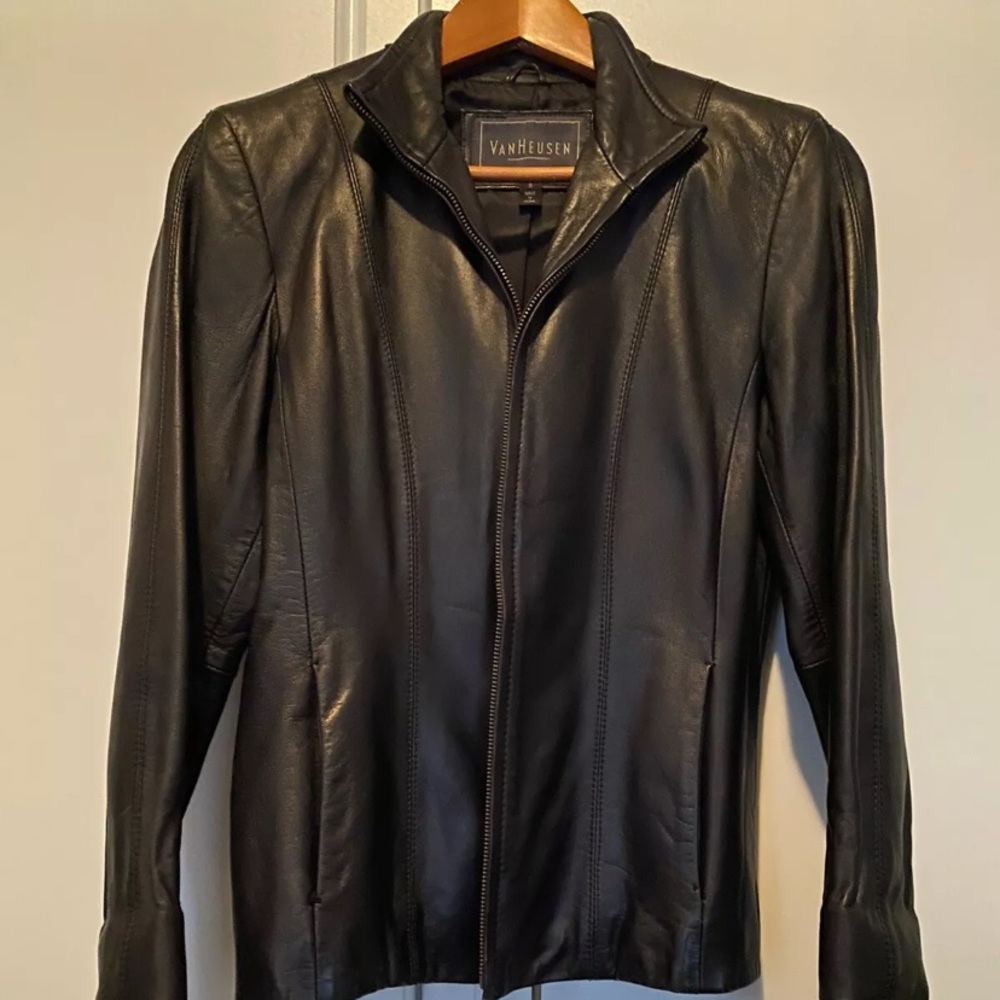 Van Heusen leather jacket